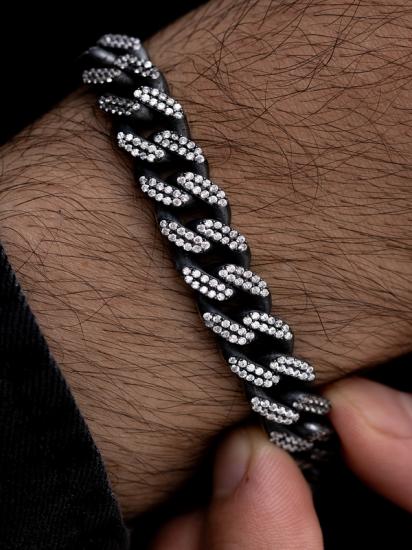 Okside Beyaz Zirkonia Taşlı Gurmet Gümüş • Işıklı Kutuda Sevgiliye • Eşe • Babaya Hediye Bileklik