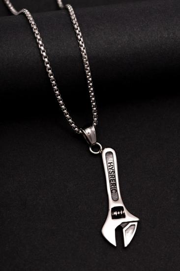 Vog 316 L Paslanmaz ingiliz Anahtarı Model Çelik Sevgiliye,Babaya,Eşe,Arkadaşa Hediye Kolye 