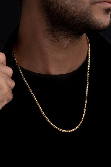 Vog Altın Kaplama Yılan (Snake)Model Çelik Sevgiliye,Eşe,Babaya,Arkadaşa Hediye Kolye