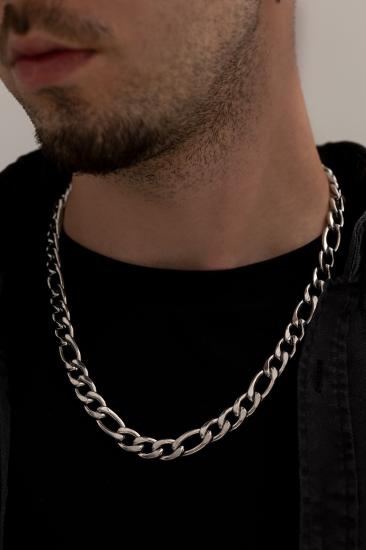 11 mm Figaro Model Kalın 316 L Paslanmaz Çelik Sevgiliye,Babaya,Eşe,Arkadaşa Hediye Kolye