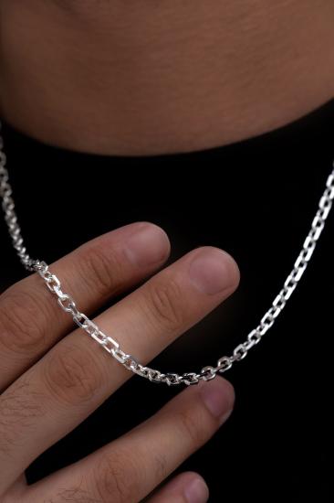 Vog 2.5mm Force Zincir 925 Ayar Unisex Gümüş Kolye