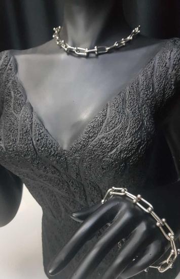 Tiffany Mıknatıs Model 925 Ayar Gümüş Sevgiliye,Anneye,Arkadaşa Kolye Ve Bileklik