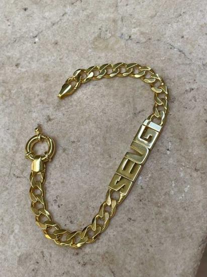 Sevgi Yazılı Oynak Isim Künye 925 Gümüş Işıklı Kutuda • Sevgiliye • Eşe • Anneye Hediye Bileklik