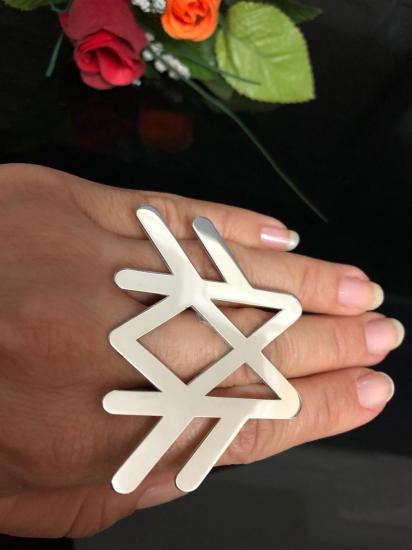 Vog Yuvada Bolluk Bereket Rune Birleşik Sembolü 925 Ayar Gümüş Yüzük 