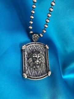 VOG GOTİK TASARIM ASLAN KAFASI ( 1) 925 AYAR GÜMÜŞ KOLYE