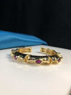 24 Ayar Altın Kaplama Kırmızı Taş Detay Anneye,Sevgiliye Arkadaşa Cımar Sarı Renk Bilezik