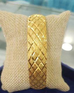 24 Ayar Altın Kaplama 15 Mm Prenses Bilezik * Düğün • Nişan • Söz Takı Bileziği