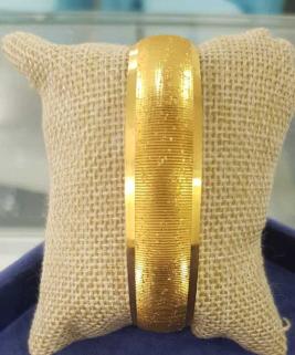 Kadın Altın Kaplama Bilezik - 24 Ayar 15mm Sim Bilezik • Düğün • Nişan • Söz Takı Bileziği