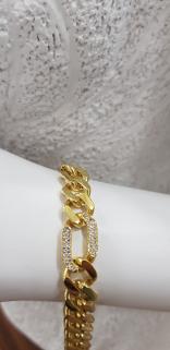 Vog Kilit Kısmı Taş Detaylı Detaylı Gürmet 925 Ayar Gümüş Sevgiliye - Eşe - Anneye Hediye Bileklik