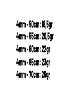 Vog 4mm Force Zincir 925 Ayar Unisex Gümüş Kolye