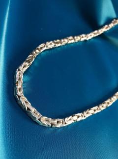 VOG 4MM KRAL ZİNCİR MODEL 925 AYAR GÜMÜŞ ROZE,SARI RENK SEÇENEĞİ