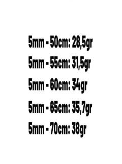 Vog 5mm Force Zincir 925 Ayar Unisex Gümüş Kolye