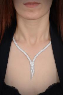 Vog Afrodit 925 Ayar Gümüş Su Yolu Set - Düğün - Nişan - Söz - Sevgiliye - Eşe Takım