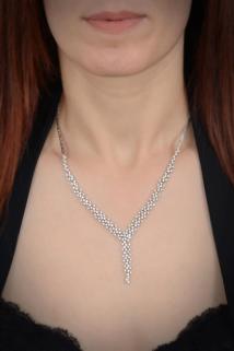 Alisa Zirconia Taşlı Gümüş Su Yolu Set Işıklı Kutuda • Düğün • Nişan • Söz • Gelin Seti