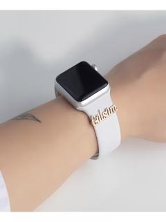 Vog 925 Ayar Gümüş Apple Watch Uyumlu Kişiye Özel Charm İsim Model Kordon Aksesuarı