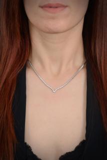 Vog Berrak Zirconia Taşlı  925 Ayar Gümüş Su Yolu Set - Düğün - Nişan - Söz - Sevgiliye - Eşe Takım