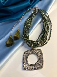 VOG BİJUTERİ KRİSTAL TAŞ DİZAYN ŞIK TASARIM EL İŞİ KOLYE (CHOKER)