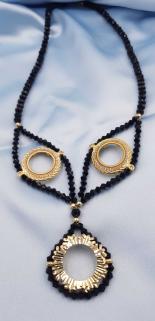 Vog Bijuteri 3’Lü Ortada 1 Yarım Kenarda 2 Çeyrek Ve Gram Altın Takılan Kolye