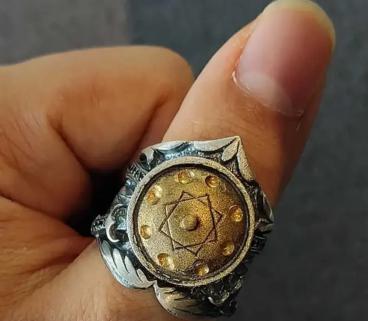 Vog Başparmak Yüzüğü Ertuğrul 925 Ayar Gümüş  Yüzük Sarı,Roze Renk Seçeneği