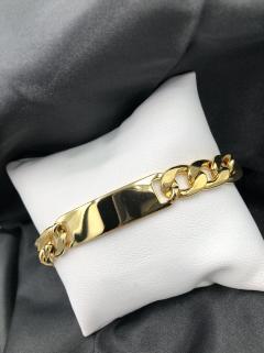 Vog Çelik Kişiye Özel İsim Yazılan Sevgiliye,Arkadaşa,Babaya Sarı Renk Bileklik