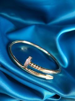 VOG 14 AYAR (585) CARTİER TAŞLI ÇİVİ KALIN MODEL İTALYAN TASARIM KELEPÇE BİLEZİK