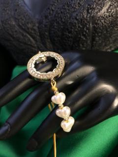 Kadın Bijuteri Bileklik - Çeyrek Ve Gram Altın Takılan 24 Ayar Altın Kaplama İncili Bileklik