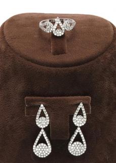 Vog Damla 925 Ayar Gümüş Su Yolu Set - Düğün - Nişan - Söz - Sevgiliye - Eşe Takım