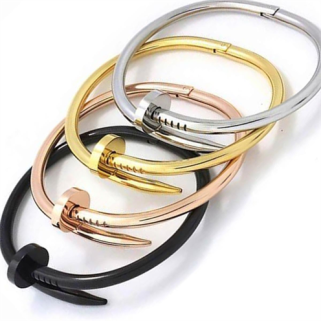 Vog Paslanmaz Çelik Erkek Bayan Çivi Bileklik