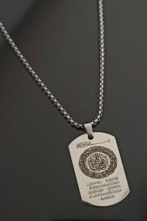 Erkek Kadın Çelik Kolye - Fetih Süresi Paslanmaz • Sevgiliye • Eşe • Babaya • Arkadaşa Kolye Zincir