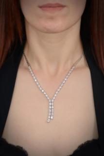 VOG FÜREYYA BAYAN ZİRCONİA TAŞLI GÜMÜŞ SU YOLU SET-KOLYE,BİLEKLİK,KÜPE,YÜZÜK