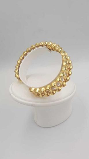 Vog İtalyan Tasarım Altın Model Kaburga Tasarım 925 Ayar Gümüş Sevgiliye,Anneye,Eşe Bileklik