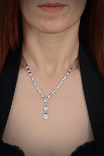 Hürrem 925 Ayar Gümüş Su Yolu Set • Işıklı Kutuda • Düğün • Nişan • Söz • Gelin Seti Takımı