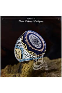 Erkek Gümüş Yüzük - Islam Usta Tasarımı Berceste 5 • Işıklı Kutuda • Sevgiliye Yüzük