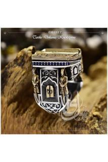 Erkek Gümüş Yüzük - Islam Usta Tasarımı Emanet • Işıklı Kutuda • Sevgiliye • Eşe Yüzük