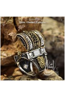 Erkek Gümüş - Islam Usta Tasarımı Himaye • Işıklı Kutuda • Sevgiliye • Eşe Yüzük