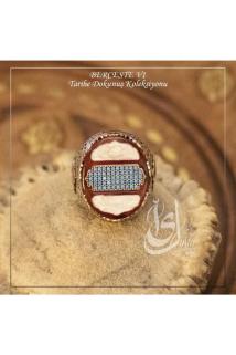 Erkek Gümüş Yüzük - Islam Usta Tasarımı Berceste Model 1 • Işıklı Kutuda • Sevgiliye • Eşe Yüzük