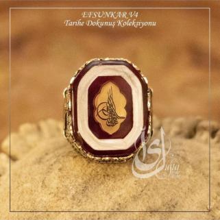 Erkek Gümüş Yüzük - Islam Usta Tasarımı Efsunkar Model 4 • Işıklı Kutuda • Sevgiliye • Eşe Yüzük