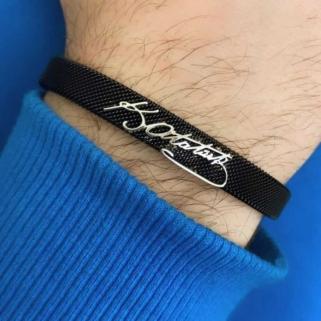 VOG KEMAL ATATÜRK İMZALI YADA KİŞİYE ÖZEL ÇELİK ŞIK TASARIM BAY BAYAN BİLEKLİK