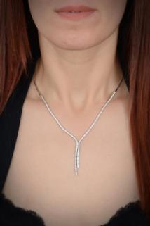 Karis Zirconia Taşlı 925 Gümüş Su Yolu Set • Işıklı Kutuda • Düğün • Nişan • Söz • Gelin Seti Takımı