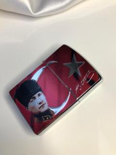 VOG K.ATATÜRK TÜRK BAYRAĞI DETAY ZİPPO MODELİ ÇAKMAK