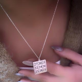 Kubera Para Mantra 925 Ayar Gümüş Unisex Kolye