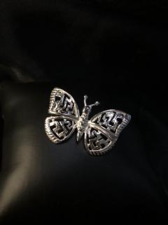Vog Gümüş Kelebek  925 Ayar Gümüş Sevgiliye - Eşe - Anneye - Arkadaşa Hediye Broş