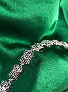 Vog Kalemli 925 Ayar Gümüş Bileklik Beyaz Renk Sarı,Roze Renk Seçeneği