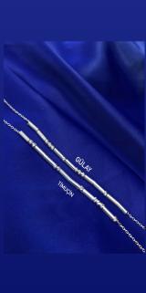 Vog Kişiye Özel  Mors Alfabesi Bileklik 2 Adet Dorika Toplu 925 Ayar Gümüş Sarı,Roze Renk Seçeneği