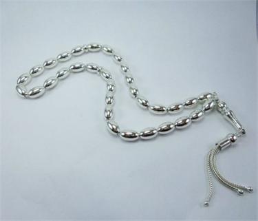 Erkek Gümüş Tesbih - Arpa Kesim Büyük Boy 23 gr • Sevgiliye • Eşe • Babaya