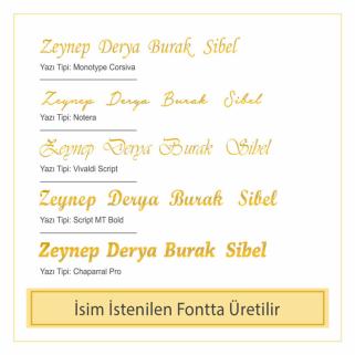 Fatma Yazılı Papatya Isim Kolye 925 Ayar Gümüş Işıklı Kutuda • Sevgiliye • Eşe • Anneye Kolye