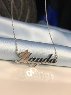 İlayda Yazılı Isim Kolye 925 Ayar Gümüş • Işıklı Kutuda • Sevgiliye • Eşe • Anneye • Arkadaşa Kolye