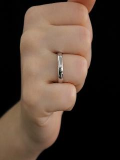 Vog Kişiye Özel İsim Yazılan 4mm Bombeli Beyaz Renk Çelik Alyans Yüzük