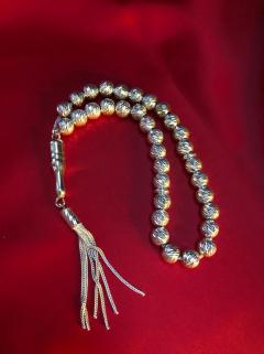 VOG KİŞİSELLEŞEN TESBİH KÜRE KESİM DORİKA MODEL 925 AYAR GÜMÜŞ