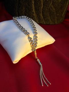 VOG KİŞİYE ÖZEL TESBİH KÜRE KESİM KÜÇÜK BOY 925 AYAR GÜMÜŞ